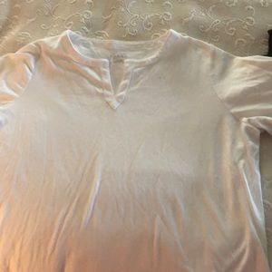 Lands End white knit tunic